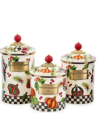 MacKenzie-Childs Holiday Collection Deck the Halls Canister