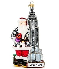 MacKenzie-Childs Holiday Collection Empire State Building Glass Ornament