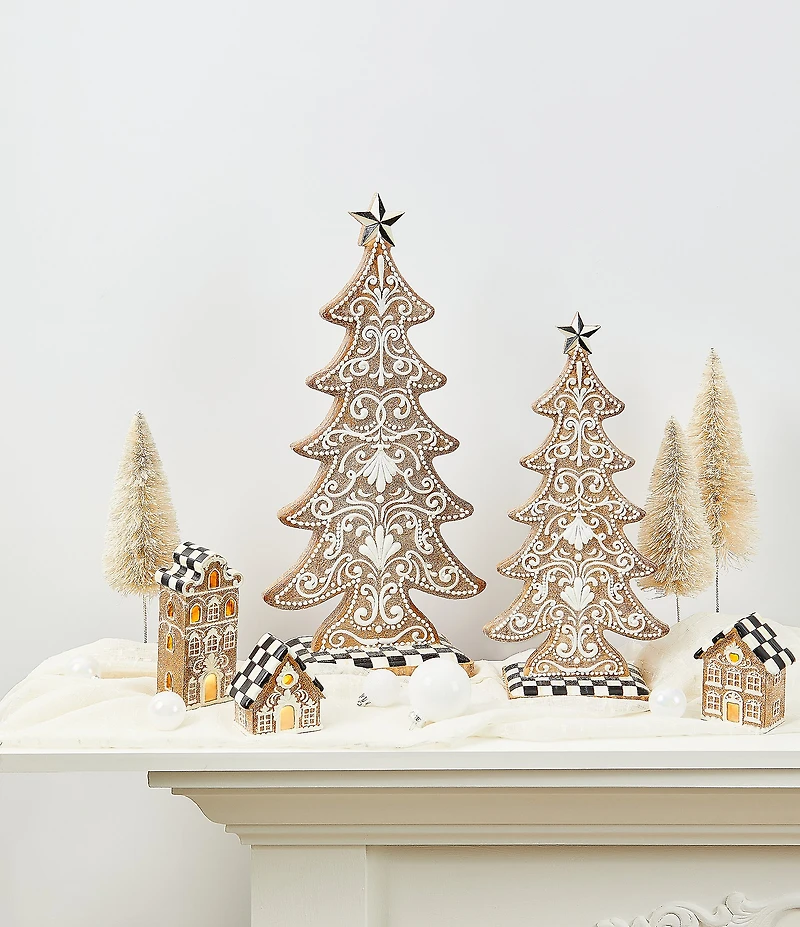 MacKenzie-Childs Holiday Collection Gingerbread Cookie Large Tree