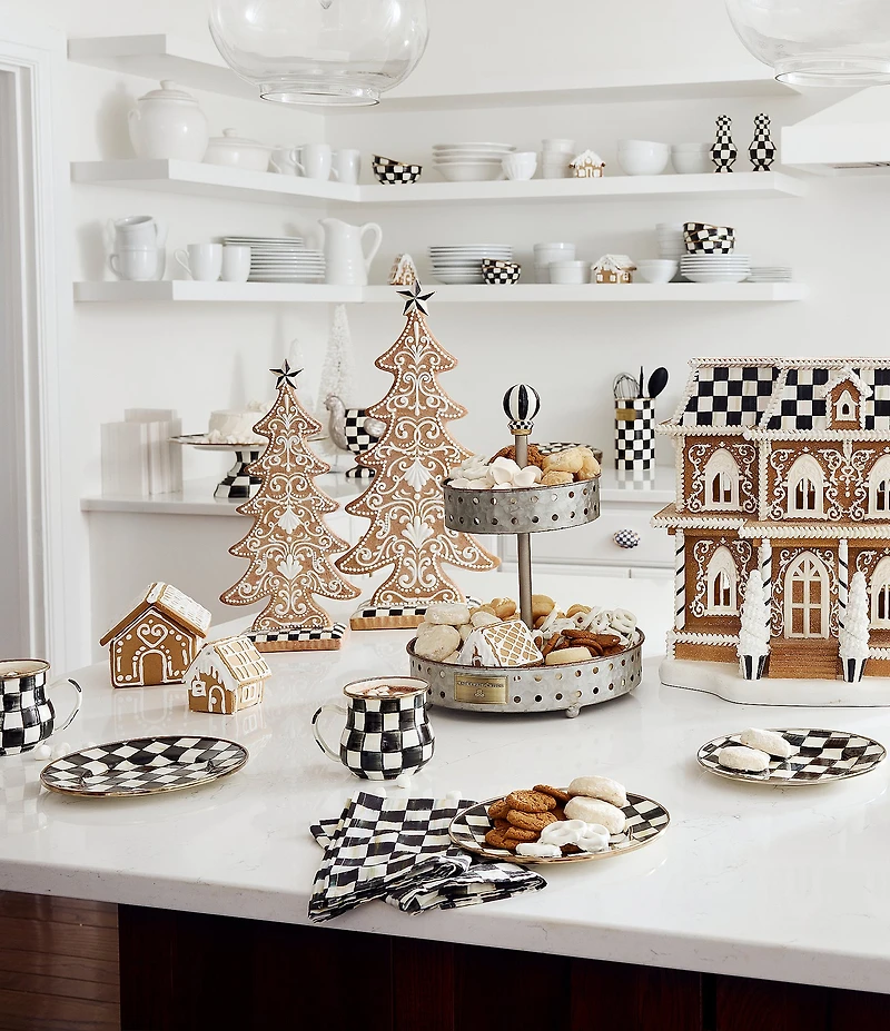 MacKenzie-Childs Holiday Collection Gingerbread Cookie Large Tree