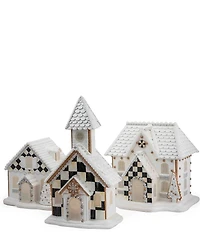 MacKenzie-Childs Holiday Collection Gingerbread Illuminated Church