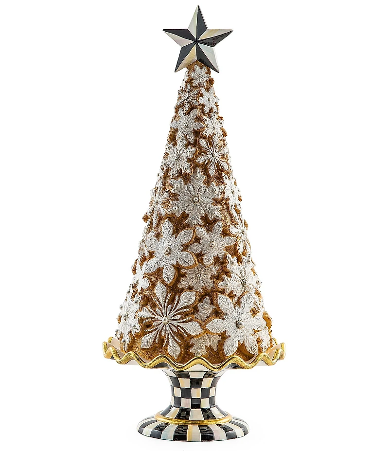 MacKenzie-Childs Holiday Collection Gingerbread Snowflake Tree