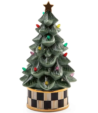 MacKenzie-Childs Granny Kitsch Illuminated Retro Tree Figurine