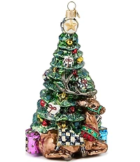 MacKenzie-Childs Holiday Collection Holiday Forest Tree Glass Ornament
