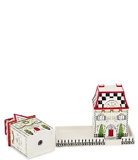 MacKenzie-Childs Holly Village Salt & Pepper Set