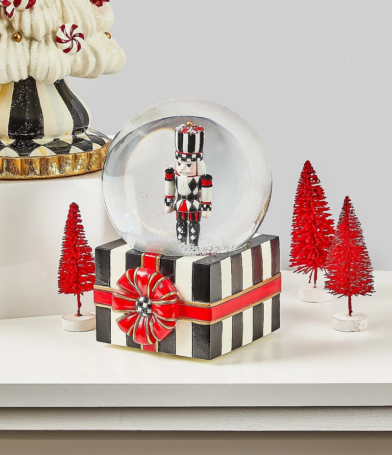 MacKenzie-Childs Holiday Collection Nutcracker Gift Snow Globe