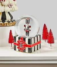 MacKenzie-Childs Holiday Collection Nutcracker Gift Snow Globe