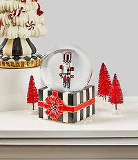 MacKenzie-Childs Holiday Collection Nutcracker Gift Snow Globe
