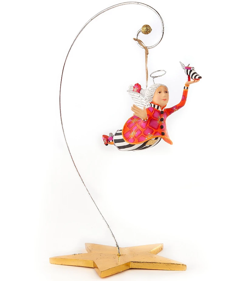 MacKenzie-Childs Holiday Collection Patience Brewster Golden Star Ornament Stand