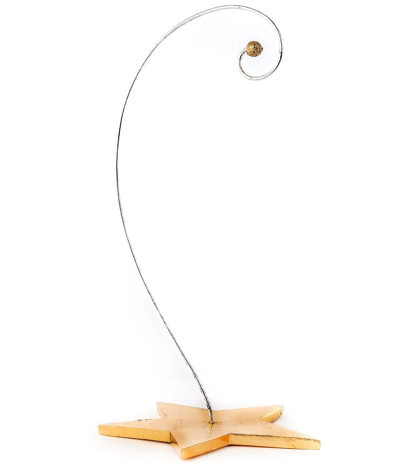 MacKenzie-Childs Holiday Collection Patience Brewster Golden Star Ornament Stand