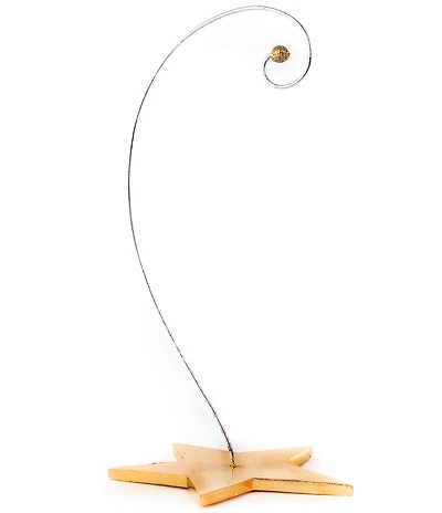 MacKenzie-Childs Holiday Collection Patience Brewster Golden Star Ornament Stand