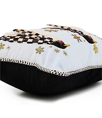 MacKenzie-Childs Holiday Collection Penguin Parade Throw Pillow