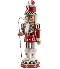 MacKenzie-Childs Holiday Collection Peppermint Nutcracker