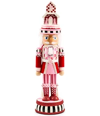 MacKenzie-Childs Holiday Collection Ruby Red Wood Nutcracker