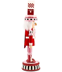 MacKenzie-Childs Holiday Collection Ruby Red Wood Nutcracker
