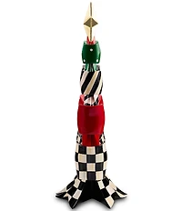 MacKenzie-Childs Holiday Collection Stacked Bow Tree Figurine