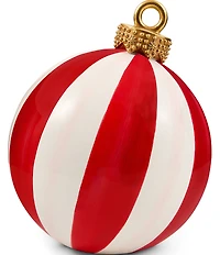 MacKenzie-Childs Holiday Collection Stripe Medium Tabletop Ornament Figurine