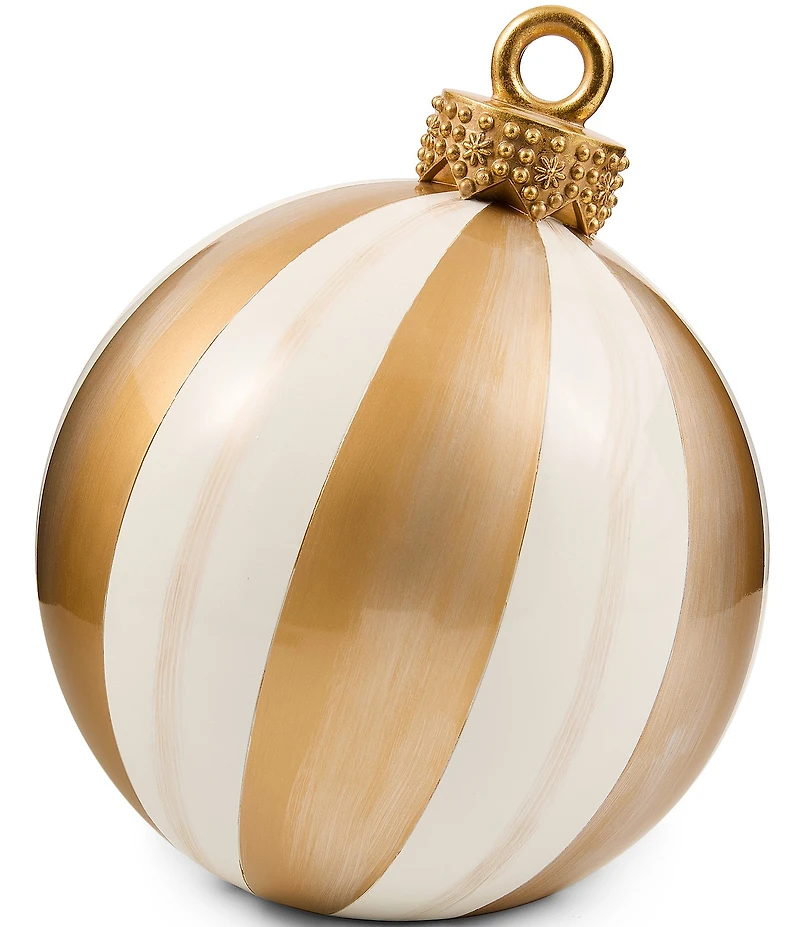 MacKenzie-Childs Holiday Collection Stripe Medium Tabletop Ornament Figurine