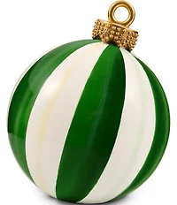 MacKenzie-Childs Holiday Collection Stripe Medium Tabletop Ornament Figurine