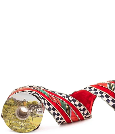 MacKenzie-Childs Holiday Collection Tartan Regal 4#double; Ribbon