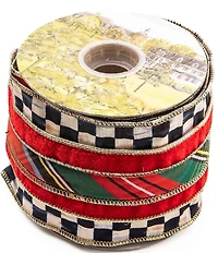 MacKenzie-Childs Holiday Collection Tartan Regal 4#double; Ribbon