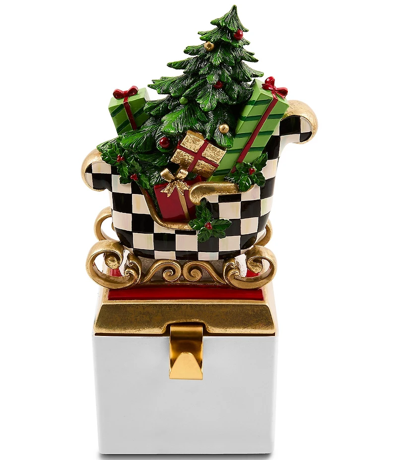 MacKenzie-Childs Westminster Check Sleigh Stocking Holder