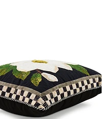 MacKenzie-Childs Magnolia Blossom Textile Throw Pillow