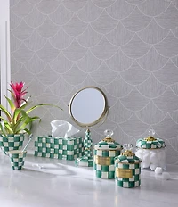 MacKenzie-Childs Check Double-Sided Vanity Mirror