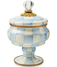 MacKenzie-Childs Check Enamel Curiosity Sculptural Pot