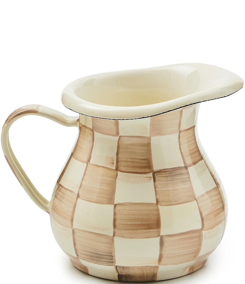 MacKenzie-Childs Check Enamel Little Creamer