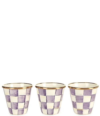 MacKenzie-Childs Check Herb Pots, Set of 3
