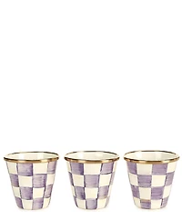 MacKenzie-Childs Check Herb Pots, Set of 3