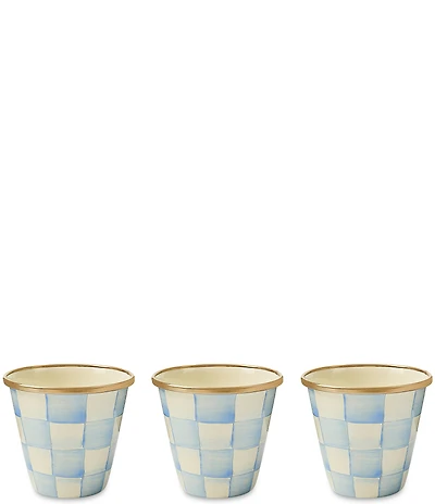 MacKenzie-Childs Check Herb Pots, Set of 3