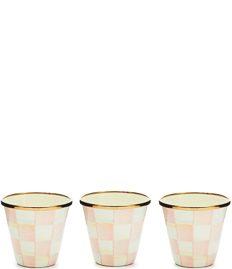 MacKenzie-Childs Check Herb Pots, Set of 3
