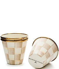 MacKenzie-Childs Check Herb Pots, Set of 3