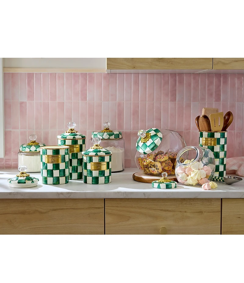 MacKenzie-Childs Check Kitchen Canister