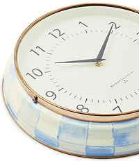 MacKenzie-Childs Check School Wall Clock