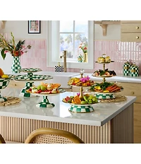 MacKenzie-Childs Check Three Tier Sweet Stand