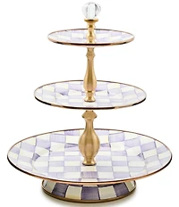 MacKenzie-Childs Check Three Tier Sweet Stand