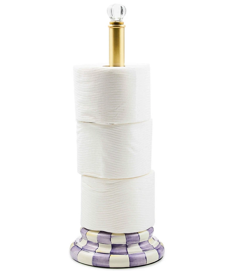 MacKenzie-Childs Check Toilet Tissue Storage