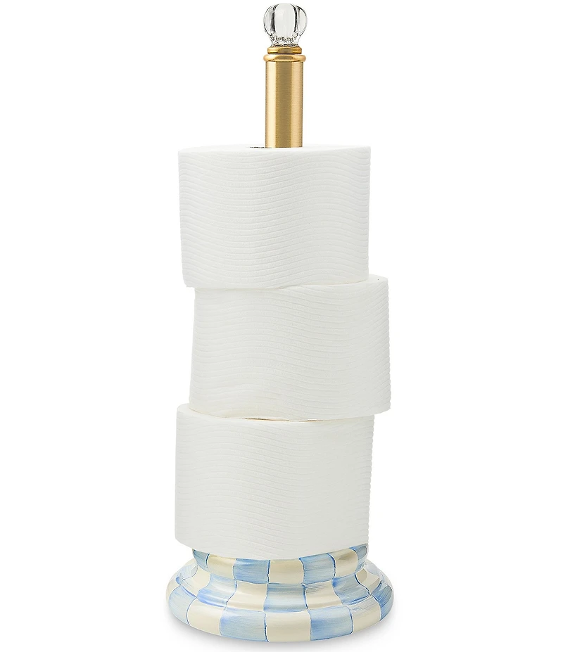 MacKenzie-Childs Check Toilet Tissue Storage