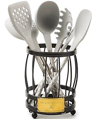 MacKenzie-Childs Check Utensil Caddy Set