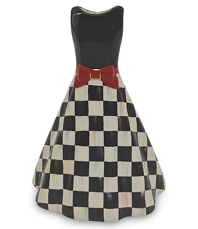 MacKenzie-Childs Mon Cheri Check Short Dress Vase
