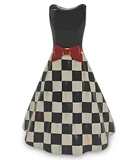 MacKenzie-Childs Mon Cheri Check Short Dress Vase