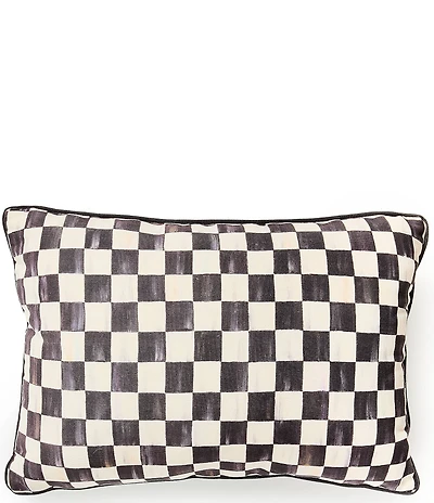 MacKenzie-Childs Outdoor Check Print Lumbar Throw Pillow