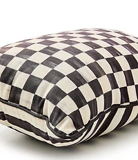 MacKenzie-Childs Outdoor Check Print Lumbar Throw Pillow