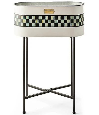 MacKenzie-Childs Outdoor Collection Spectator Galvanized Standing Planter