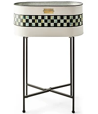 MacKenzie-Childs Outdoor Collection Spectator Galvanized Standing Planter