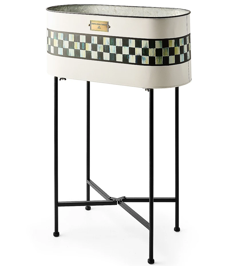 MacKenzie-Childs Outdoor Collection Spectator Galvanized Standing Planter