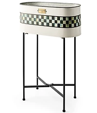 MacKenzie-Childs Outdoor Collection Spectator Galvanized Standing Planter